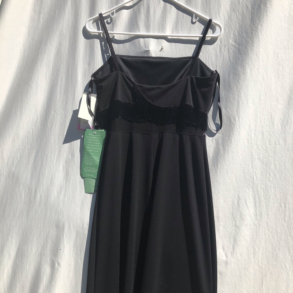 Black Maxi evening dress with black bids 8 P. - Picture 9 of 11